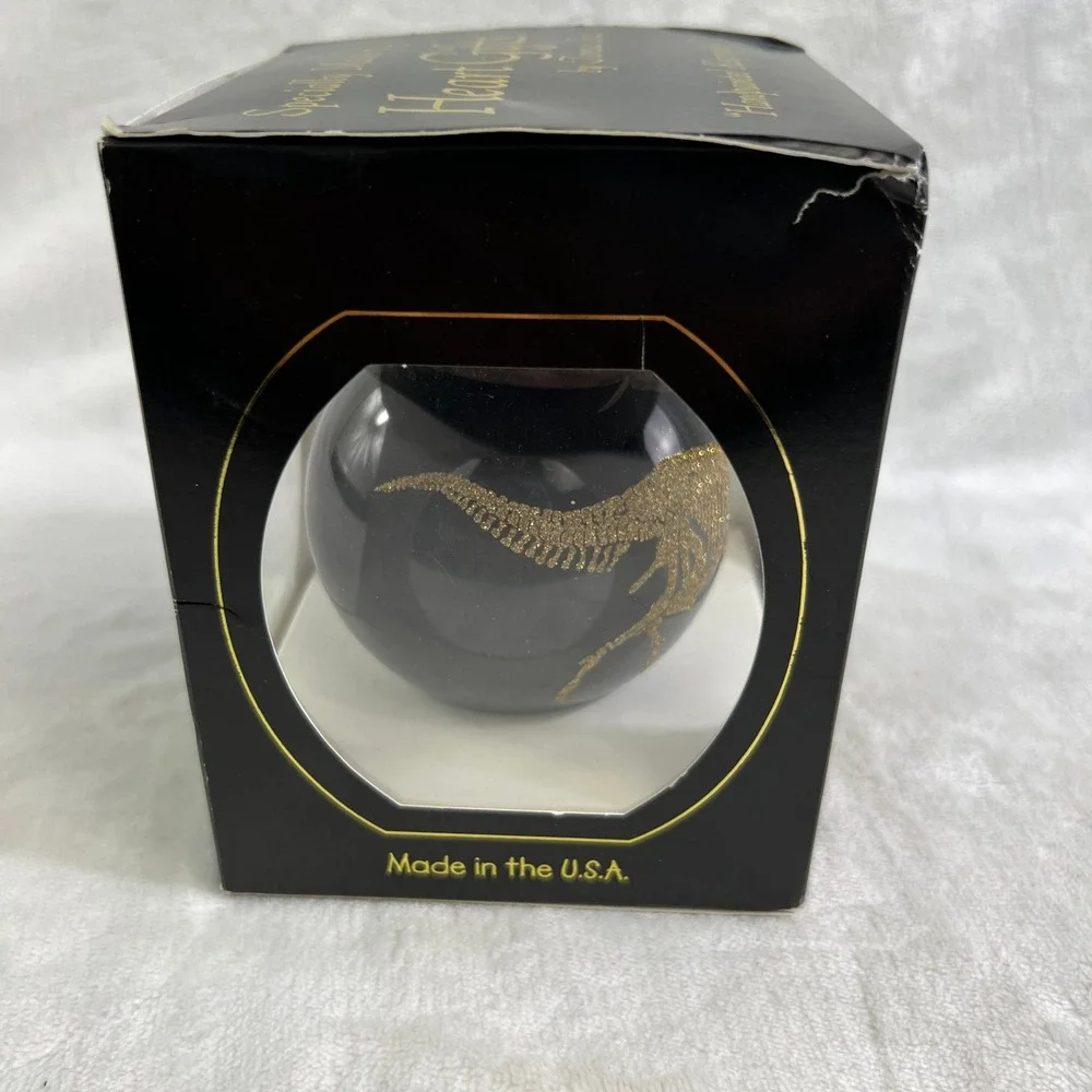 Heart Gifts T-Rex Skeleton Glass Ornament Smithsonian Natural History Museum